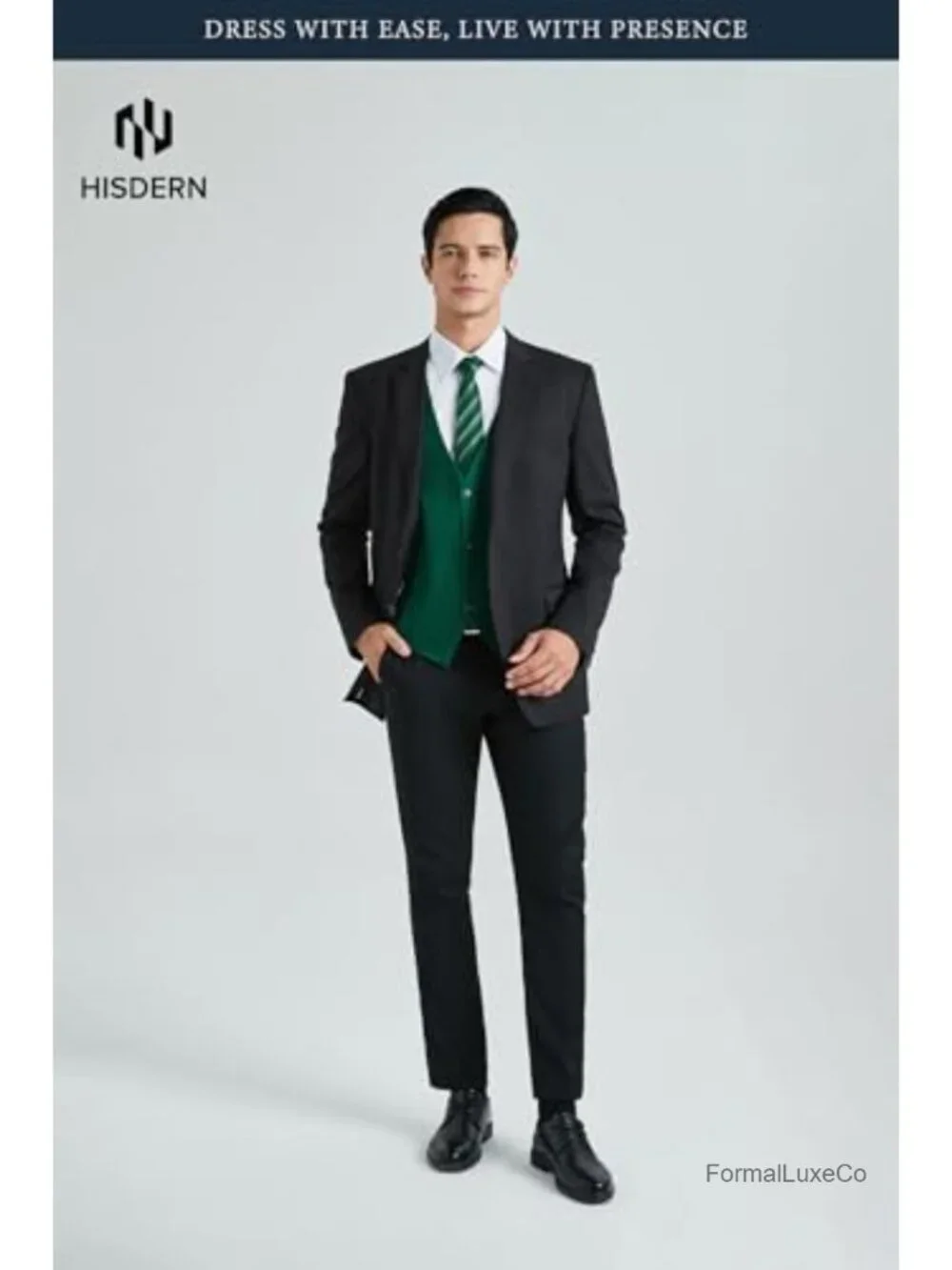 Men's Silk Suit Vest Slim Fit Sleeveless Wedding Formal V-Neck